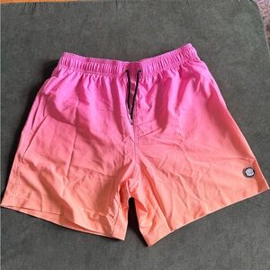 Men’s Binky Bro Gradient Pink Swim Shorts